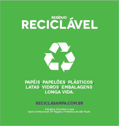 Adesivo Exemplos de Recicláveis