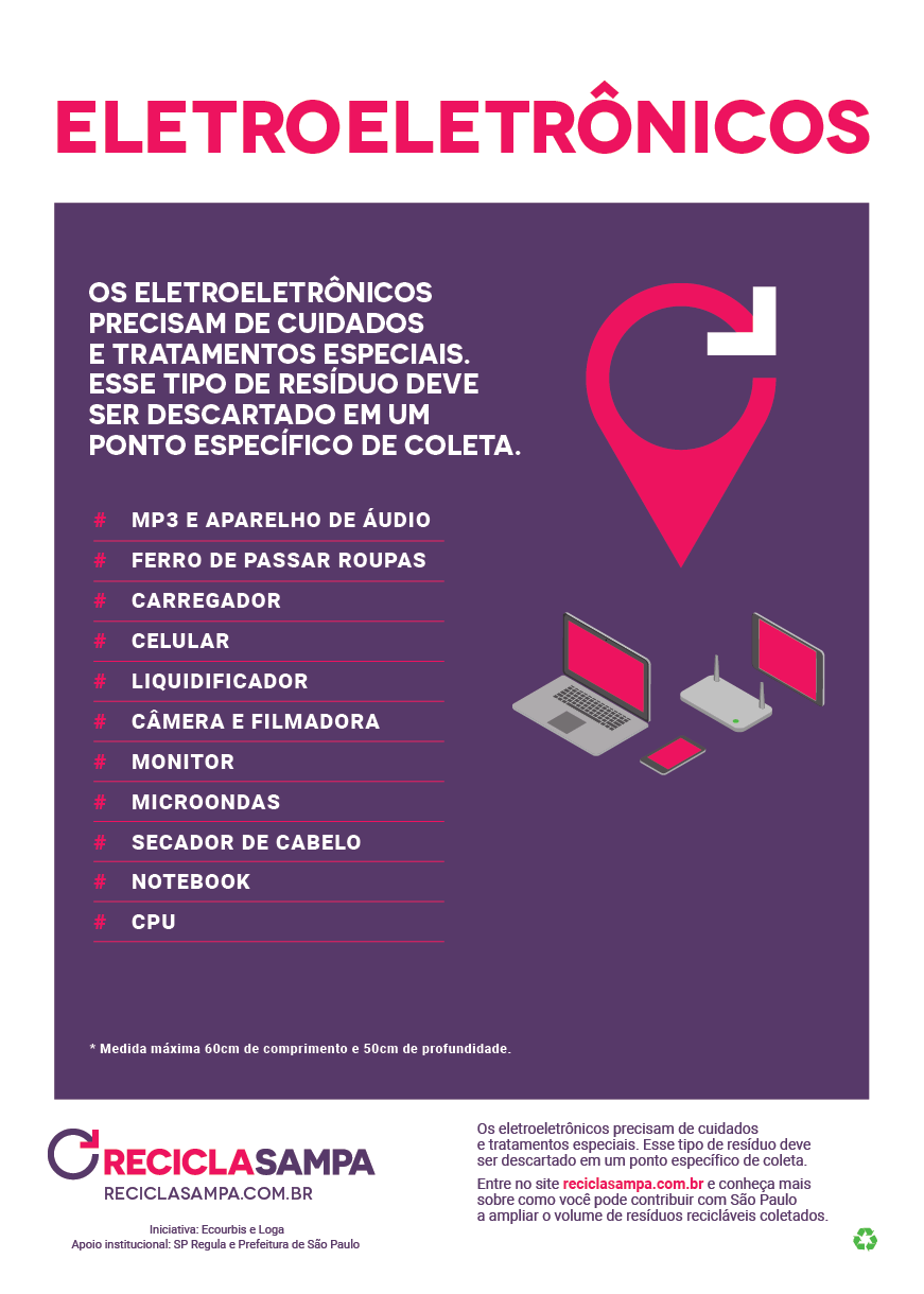 Cartaz eletroeletrônicos A3 / Vertical